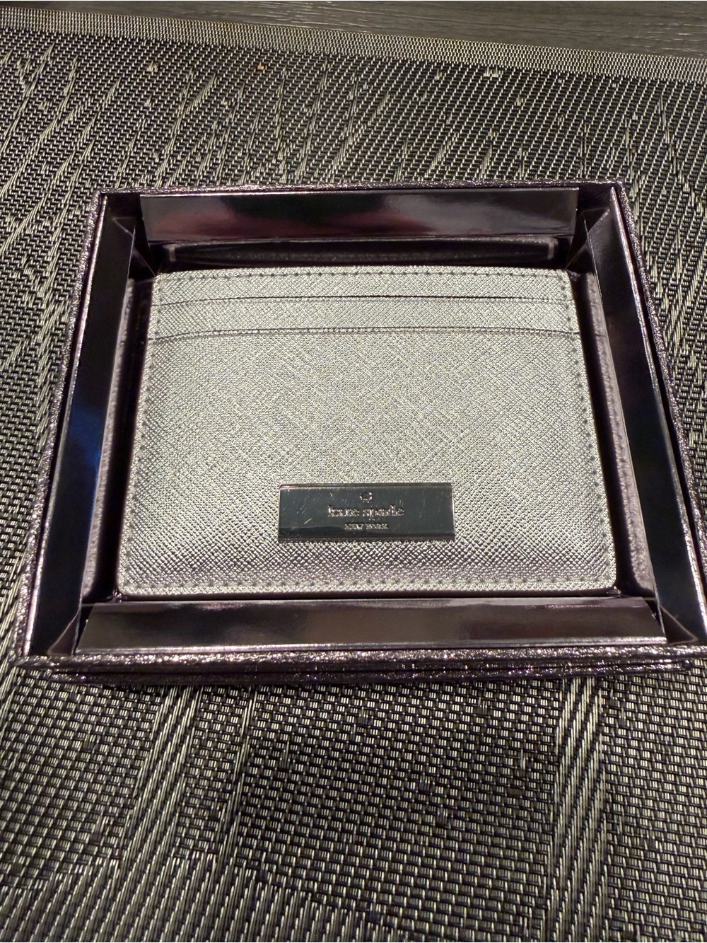 kate spade Kenzie Metallic Small Slim Cardholder - Picture 2 of 9